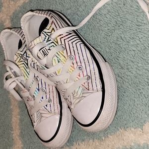 Girls glitter line Converse sz 11